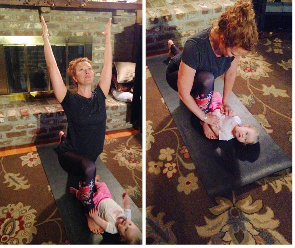 Baby Yoga: Yoga Poses You Can Do With Your Baby | Low Lunge Tickle | SpoiledYogi.com