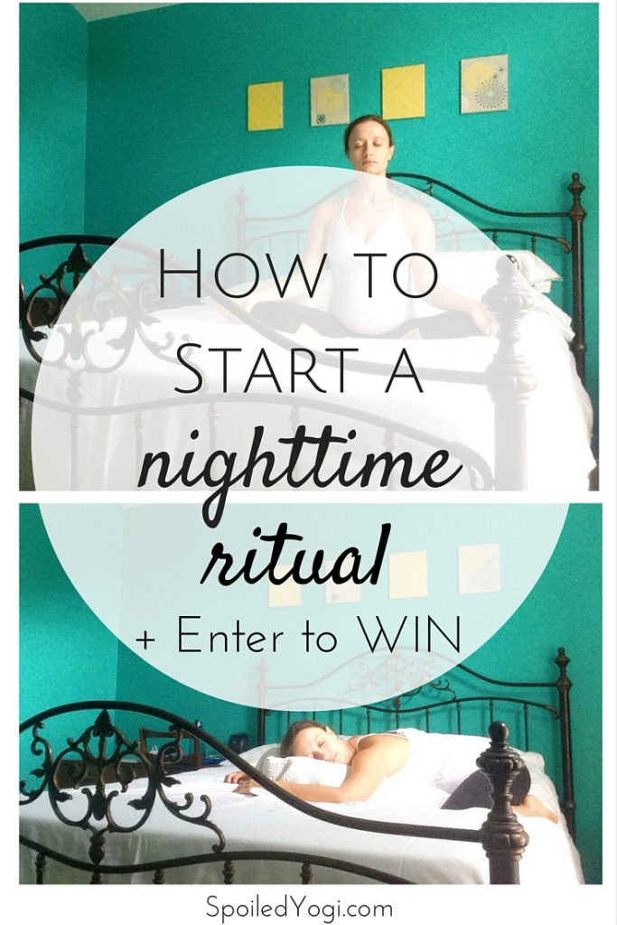 How to Start a Nighttime Ritual | Plus, click through to win a super comfy pillow from Slumbr. | Giveaway | SpoiledYogi.com