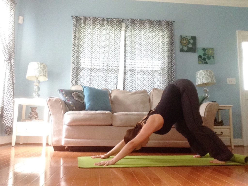 Downward Facing Dog | Best Yoga Poses for the Second Trimester | SpoiledYogi.com