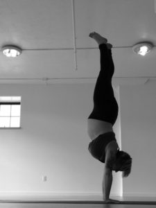 Barbara Denowh | Handstand during Pregnancy | SpoiledYogi.com