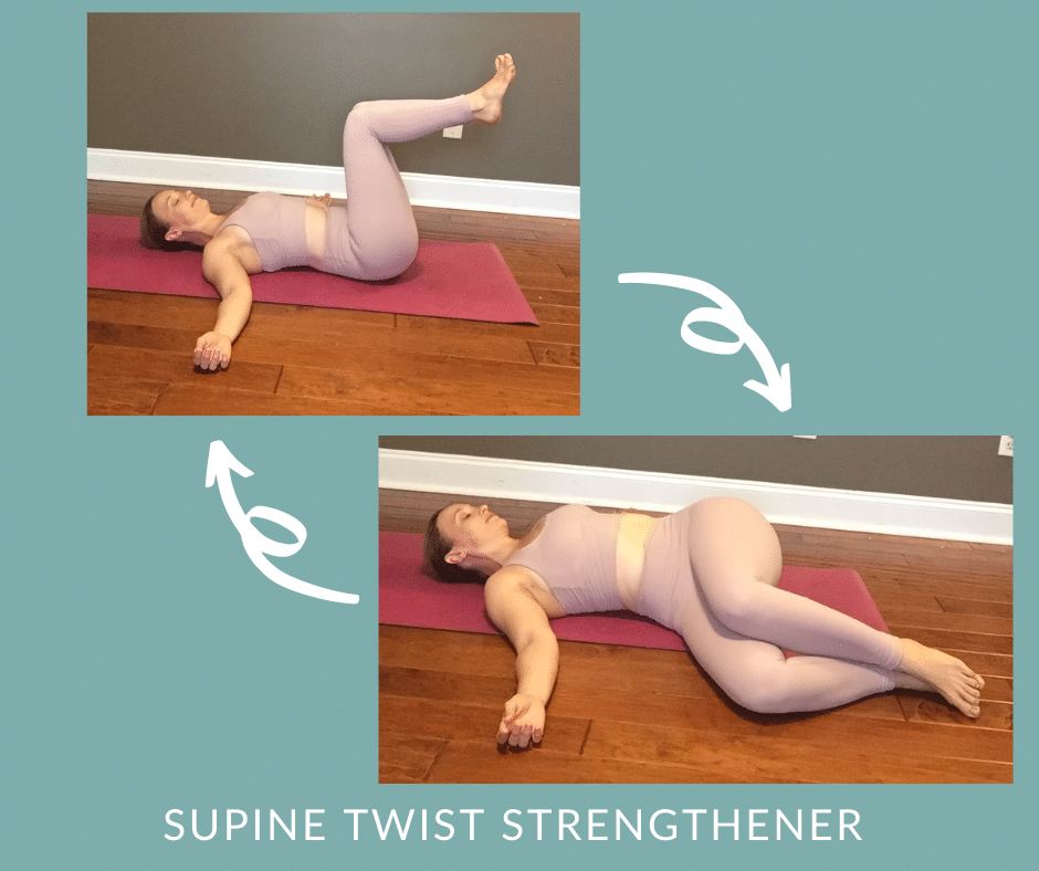 Postpartum Core Yoga | Reclined Twist